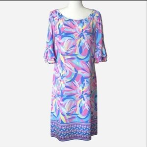 NWT Pappagallo Victoria Shift Dress in Cactus Rose | Size L | Preppy Floral